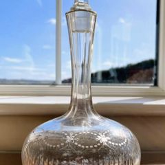 Victorian period ships crystal decanter