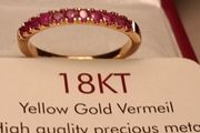 18k Vermeil Sterling Silver Ruby Ring