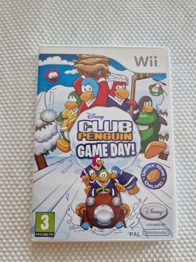 Disney Club Penguim Game day Nintendo Wii Games Original
