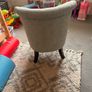 Duck Egg Green Button Back Chair Image 2