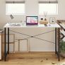 FREE SHIPPING Computer Desk 80x40 cm Home Office Laptop Desk Study Writing Table, Modern Simple Style, White Image 4