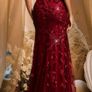 Stunning Burgundy Evening Gown Brand New with Tags Image 5