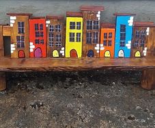 NEW Rustic Quirkytown Floating Shelf