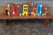Rustic quirkytown floating shelf