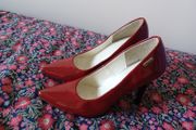 Red high heel shoes - size 35