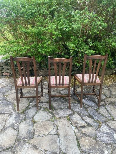 4 antique wooden chairs