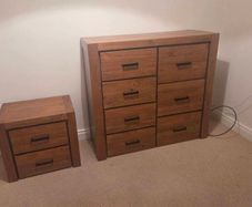 Chest of drawers and matching locker