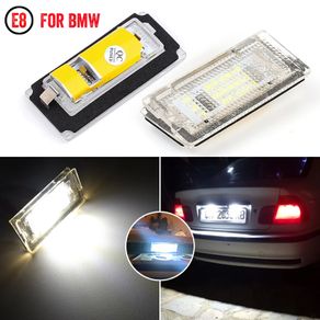 12V LED Number License Plate Light Lamps White Led CANBUS Car No Error Car License Plate Lights For BMW E46 4D 5D 1998-2007