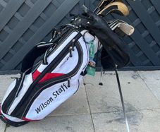Complete Spalding Golf Club Set & Wilson Stand Bag