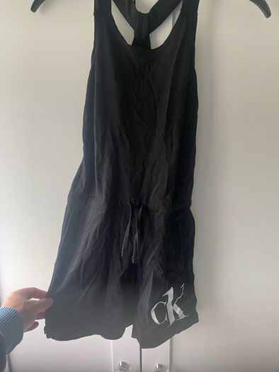 Calvin klein black playsuit with pockets