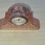 Art Deco Walther Pink Peach Glass Clock Image 5