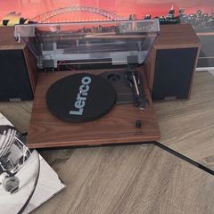Lenco LS 100 Bluetooth Record Player With Speakers