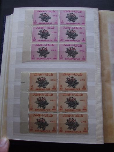 A extensive collection of Stamps from Indian States, presented in the album