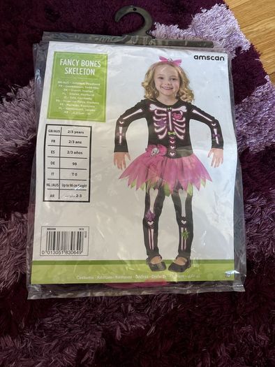 Skeleton Costume 2-3 years old