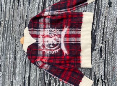 Tommy Hilfiger alpaca blend tartan Jumper Small