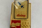 Coca Cola Diving USA Olympic pin