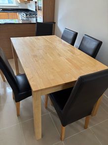 dining table and 6 chairs