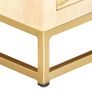 TV Cabinet Gold 120x30x40 cm Solid Mango Wood Image 4