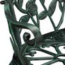 Garden Bench for 2 People Rose Design Cast Aluminium Image 4