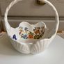 Aynsley Shell Cottage Garden Fine Bone China Basket Dish Image 7