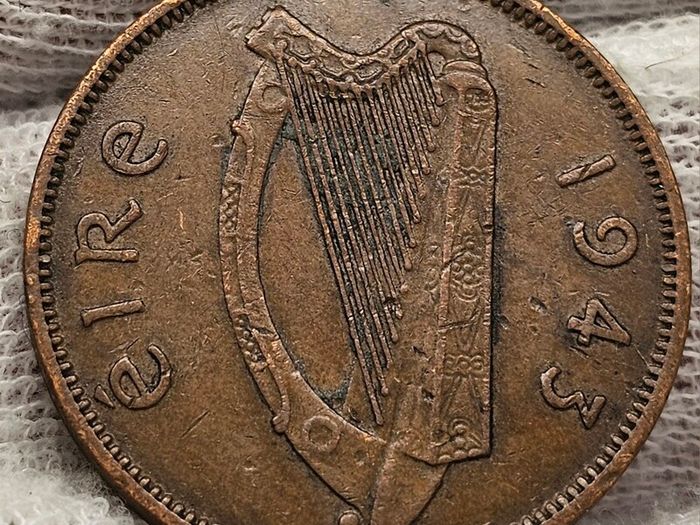 Ireland 1943 1/2d Halfpenny