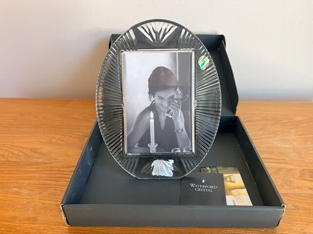 Waterford Crystal Oval Photo Frame, Boxed