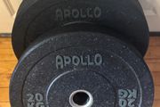 2 x 20KG Apollo Olympic Bumper Plates.