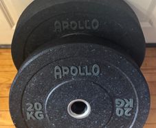 2 x 20KG Apollo Olympic Bumper Plates.