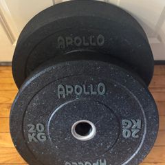 2 x 20KG Apollo Olympic Bumper Plates.
