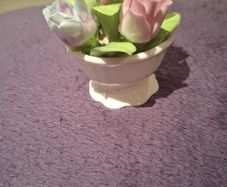 Small Coalport Bouquet China Basket