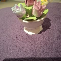 Small Coalport Bouquet China Basket