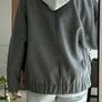 RIVER ISLAND grey wool bomber jacket Image 8