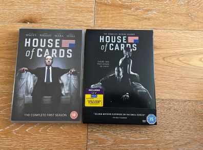 House of Cards The Complete 1st and 2nd Season DVD's