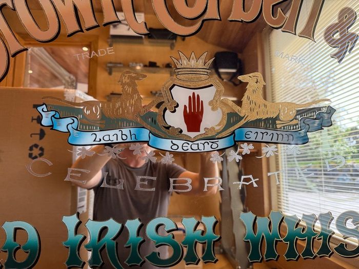 Pub Mirror Brown Corbett & Co