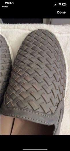 shoes Steve Madden size 40 grey weave slip on flat shoes