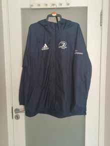 Adidas Leinster Rugby navy rain jacket