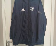 Adidas Leinster Rugby navy rain jacket