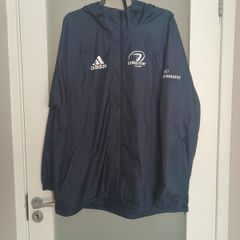 Adidas Leinster Rugby navy rain jacket