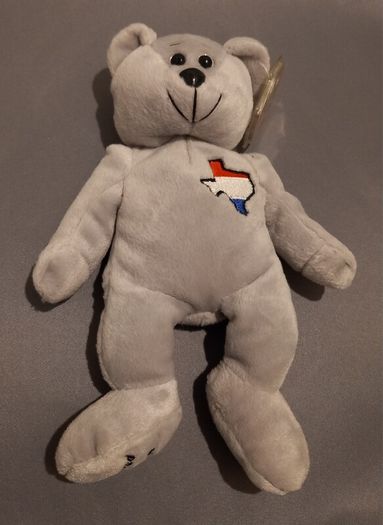 Vintage beanie bear, Collecticritters "Texas"