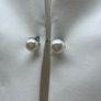 White / Ivory Blazer with pearl tie Image 4