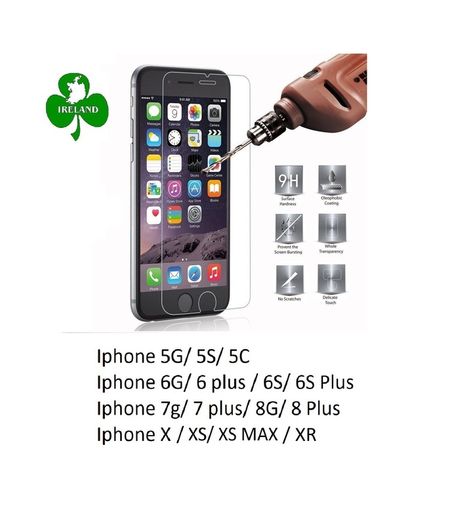 Premium Tempered Glass For Apple iPhone X/XS/XS MAX/XR/ 8/ 8 plus 7 Plus 6S Plus 7 6S 6 6 plus Tempered Glass