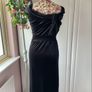 dress Bnwt freesize black velvet Bardot shoulder Image 5