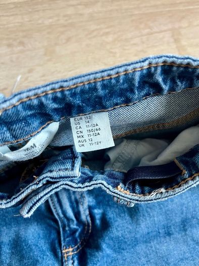 H&M wide leg  jeans 11/12y