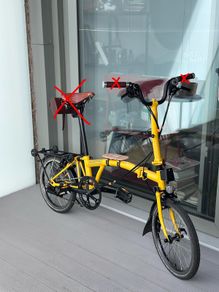 Brompton C Line 6-speed Bumblebee Yellow with accessories
