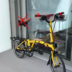 Brompton C Line 6-speed Bumblebee Yellow with accessories