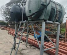 Diesel tank and frame