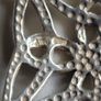 Vintage Dublin Silver Celtic Trinty Knot Necklace 1953 Image 3