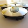 1set LAND ROVER Silver with Green logo 71mm Alloy Wheel Center Caps cap Hub Cover 71 Image 4