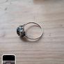 silver and opal ring Image 5