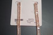 NEW RRP30Eur Gold color earrings long drops with sparkling stones by Absolute Jewellery Design RRP 3o euro NEW &amp; BOXED